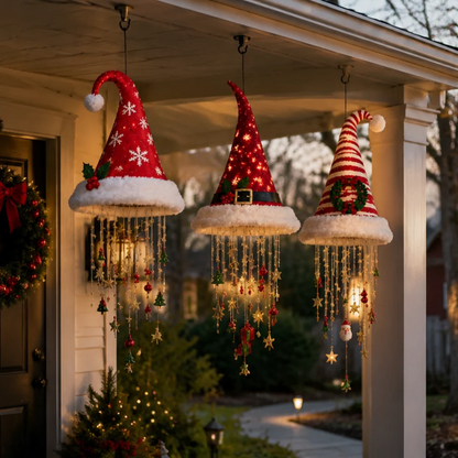 LED kerstmuts kroonluchter voor kerstdecoratie
