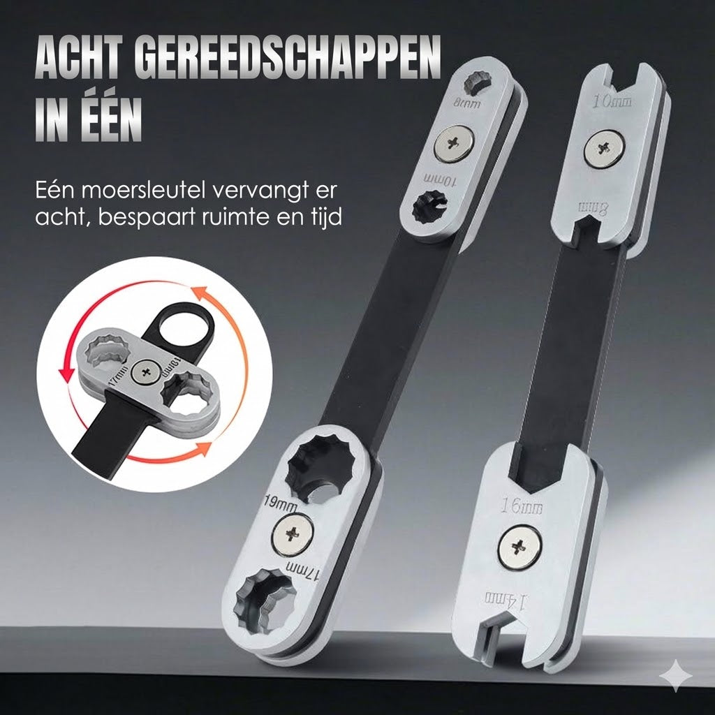 Multi-Function Adjustable Wrench for Cars