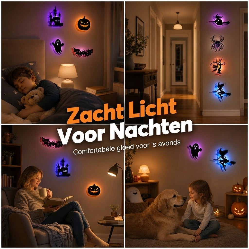 Lichtgevende Halloween muurstickers